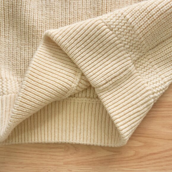 MAISON MARGIELA Women's Knit Beige Wool Sweater, Sizer S, Made in Italy - Picture 5 of 11